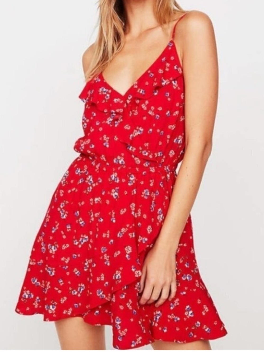 Express Floral Ruffle Sundress